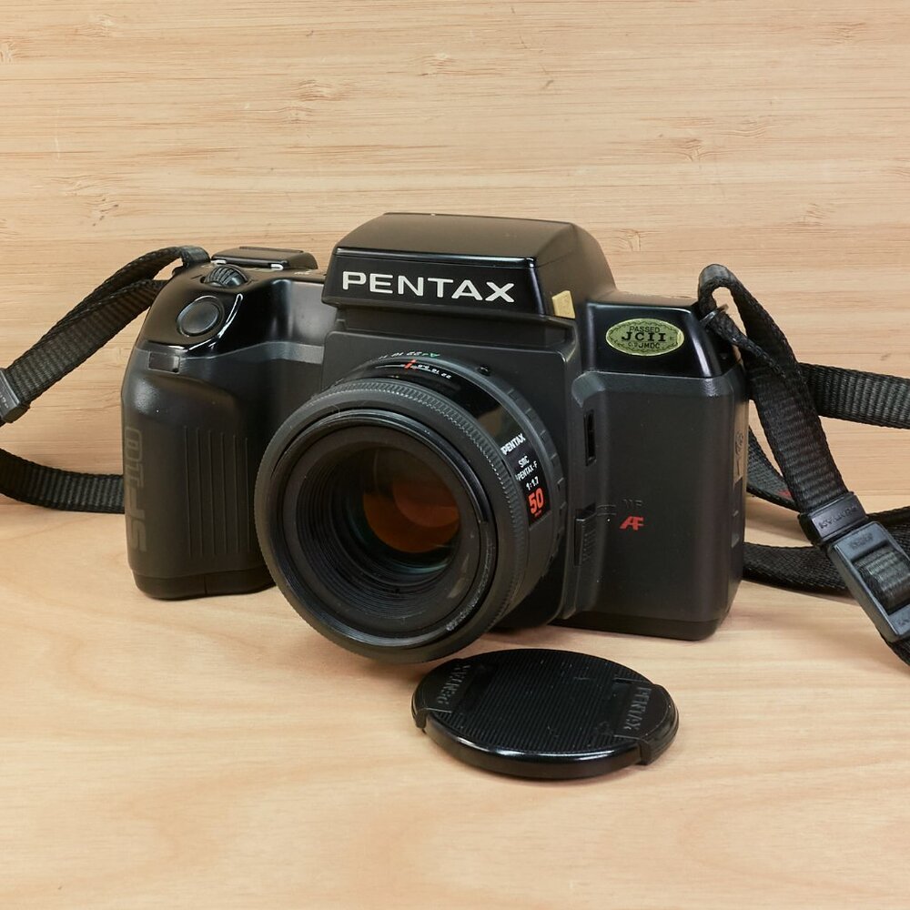 Vintage Pentax SF10 35mm SLR Film Camera / SMC Pentax-F 50mm f/1.7 Lens